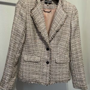 KARL LAGERFELD Paris Tweed Blazer, Pink
